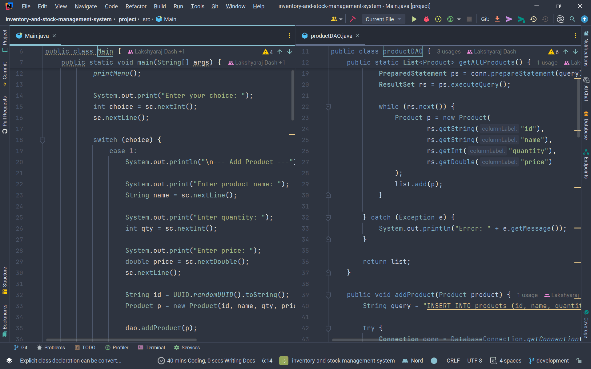 Inventory & Stock Management System